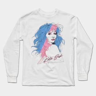 Kate Bush -- 80s Style Original Design Long Sleeve T-Shirt